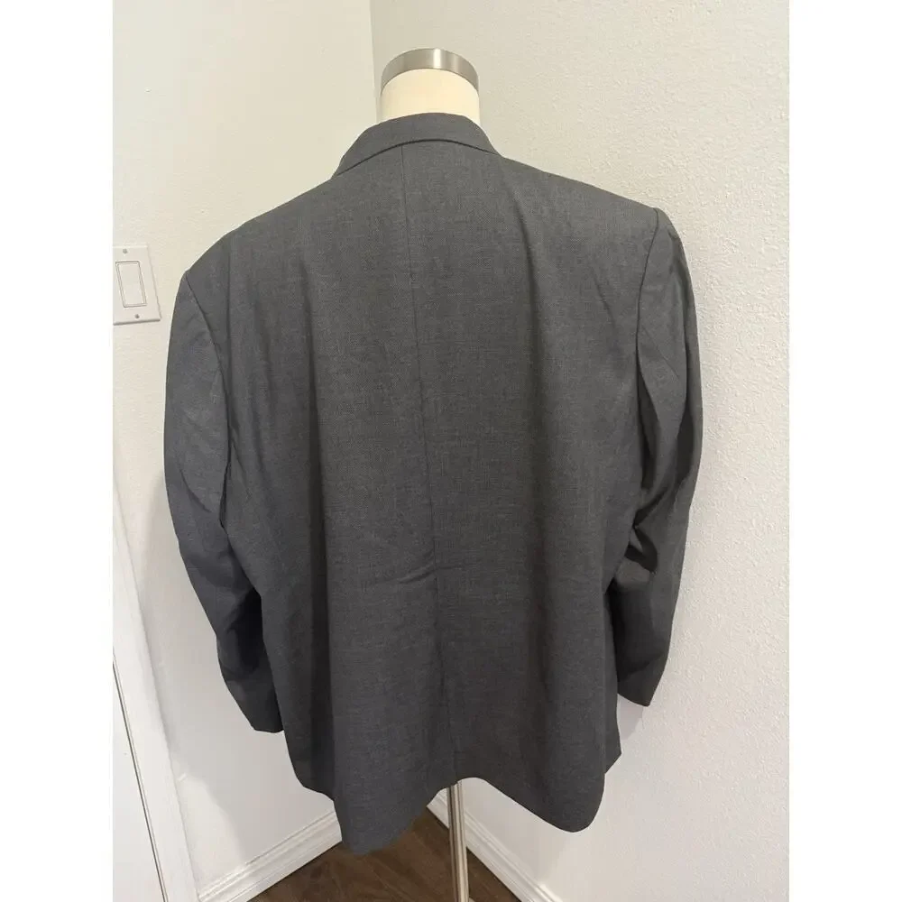 Johnny Bigg Men's Matteo Textured Charcoal‎ Stretch Blazer Size 54 NWT